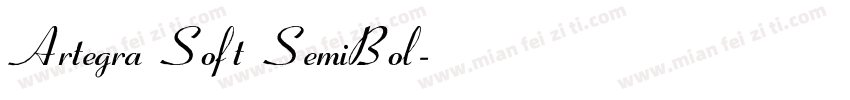 Artegra Soft SemiBol字体转换
